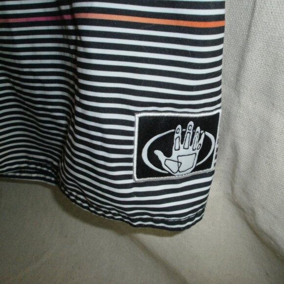 BODY GLOVE Mens Black/White/Orange Geometric Pattern Board Shorts - Picture 5 of 5